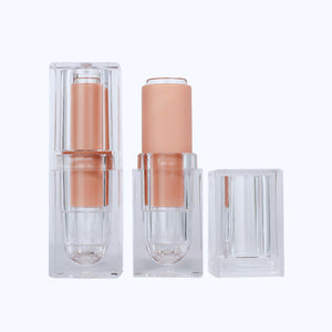 Clear Square Ice Cube Empty Lipstick container