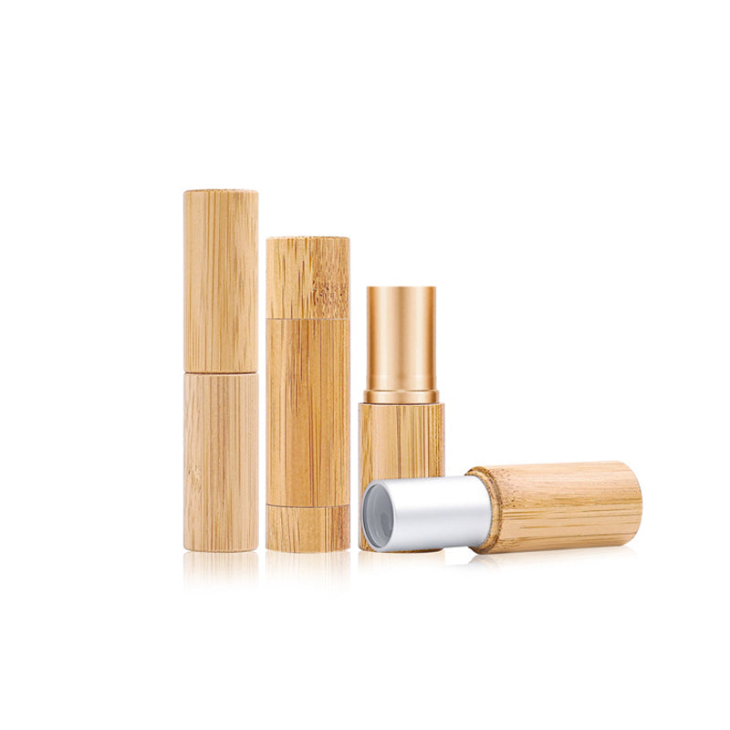 Wood Bamboo Cosmetic Lip Gloss tube custom