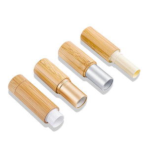 Wood Bamboo Cosmetic Lip Gloss tube custom